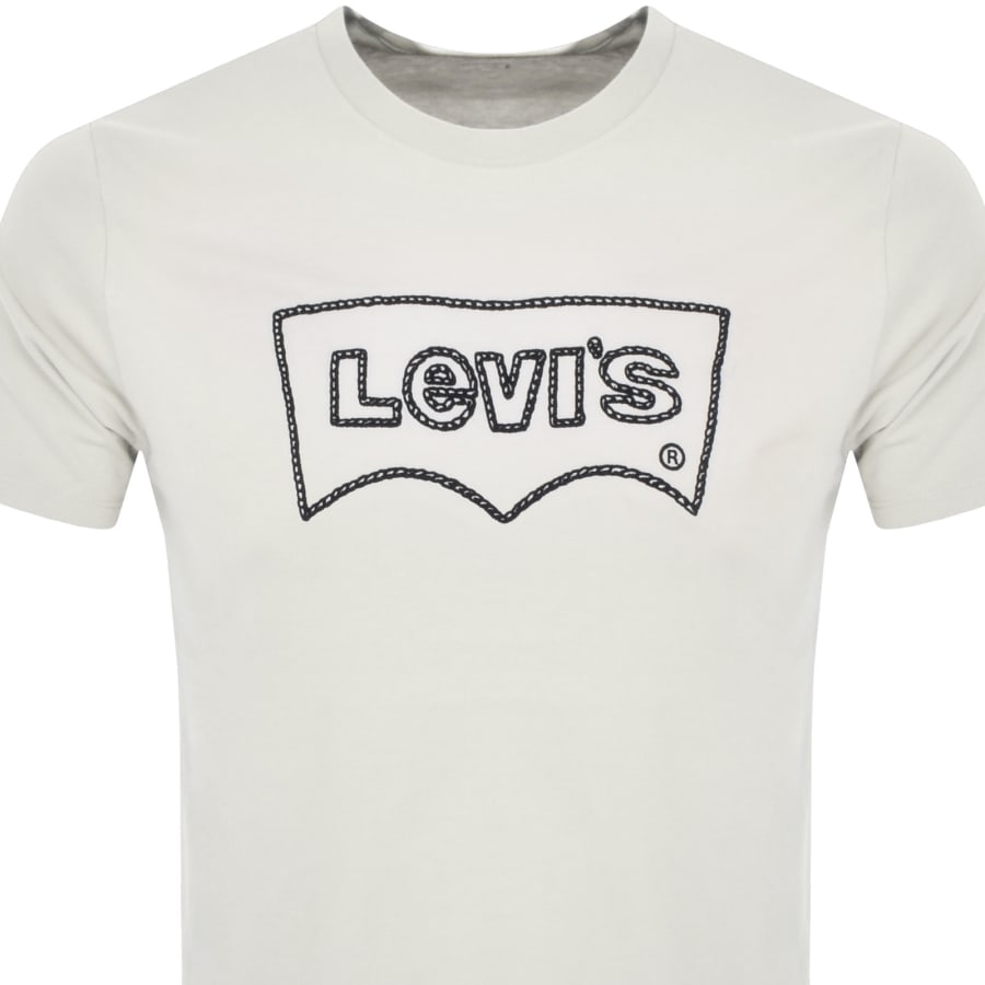 Levis printed white t shirt outlet